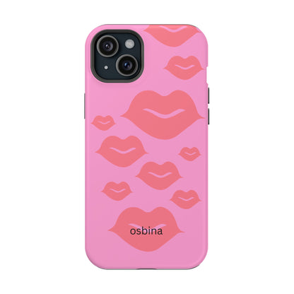 osbina | MagSafe compatible for iPhone | Besos Hot Lips Phone Case | Modern Muse Collection