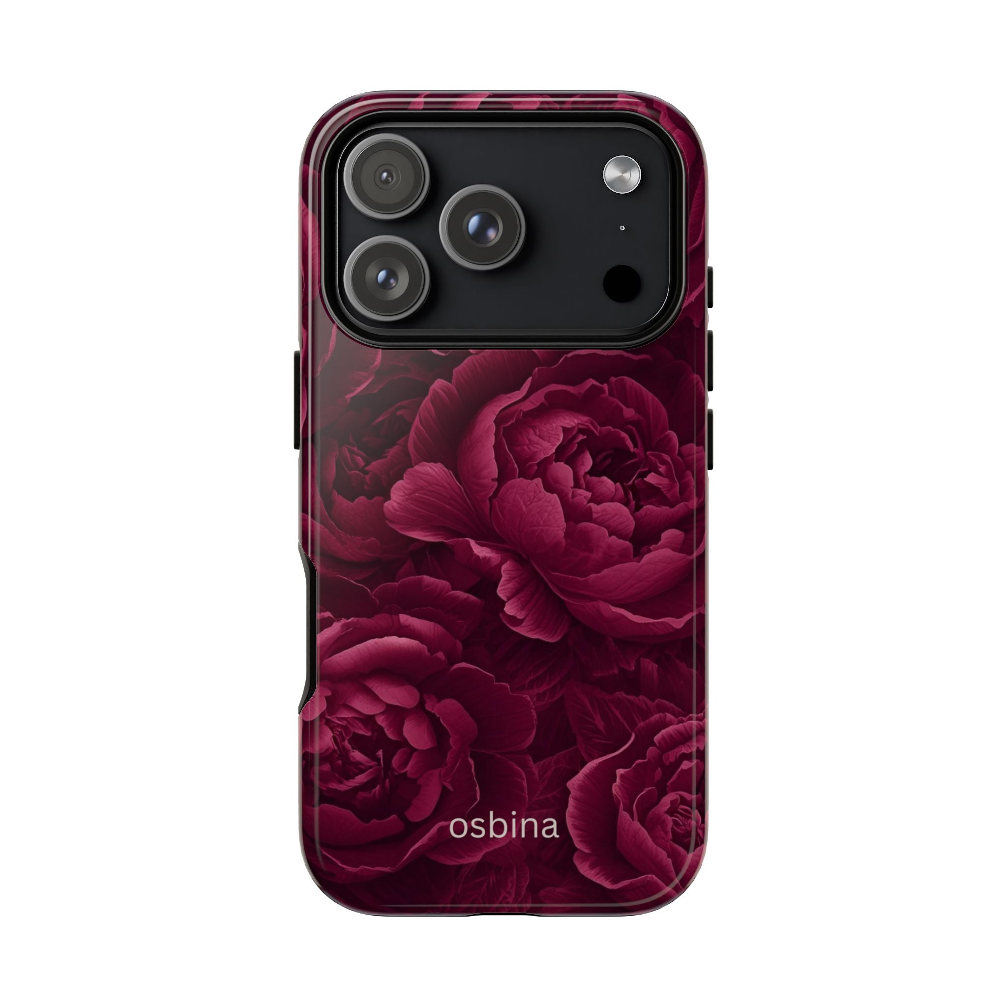 osbina | The Burgundy Peony Designer Case