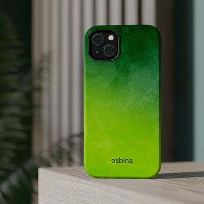 osbina | MagSafe compatible for iPhone | The Verde Glow Phone Case | Color Edit Collection