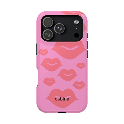 osbina | MagSafe compatible for iPhone | Besos Hot Lips Phone Case | Modern Muse Collection