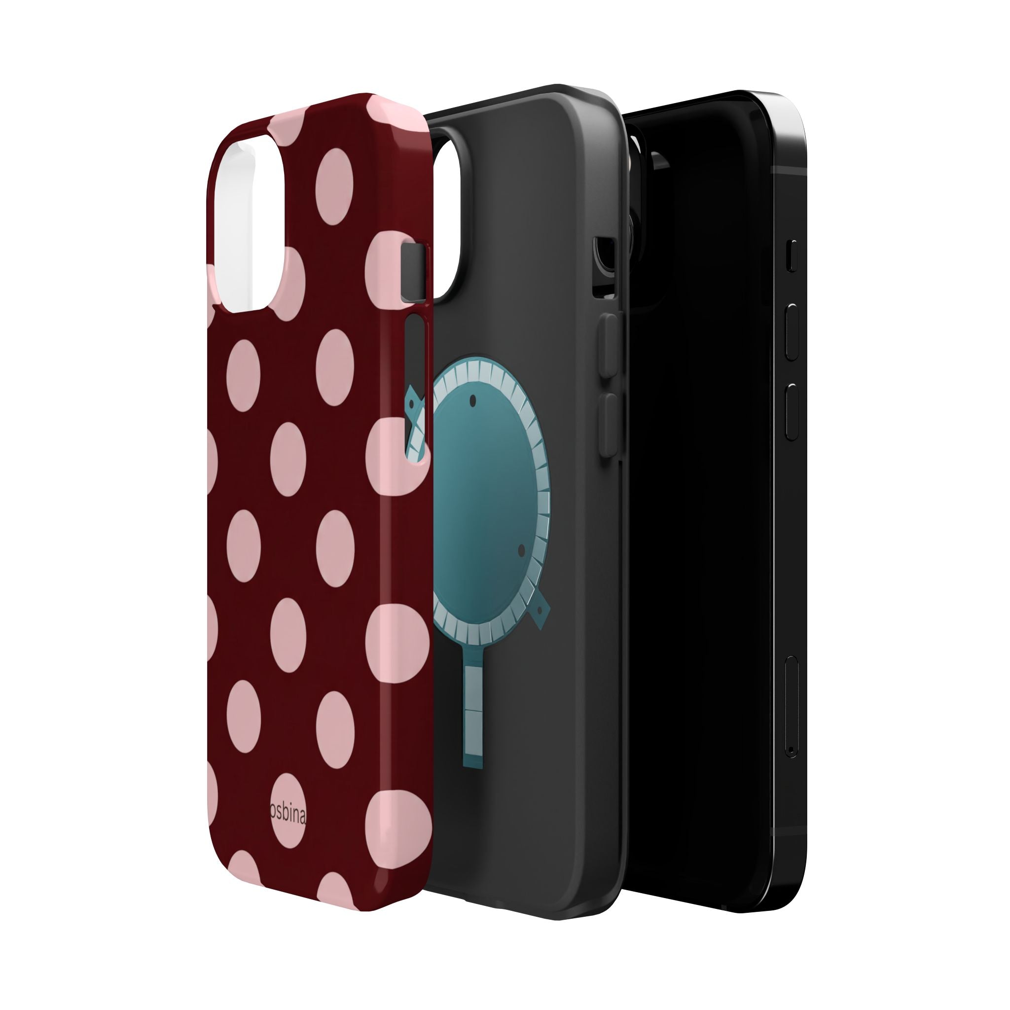 osbina | MagSafe | Oxblood Dot Designer Case