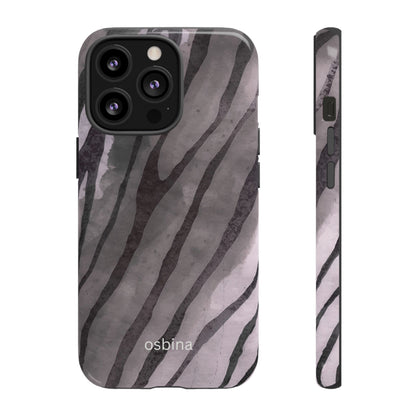 osbina | Stripes on Point — The Muted Gray + Black Tiger Case | The Season Collective
