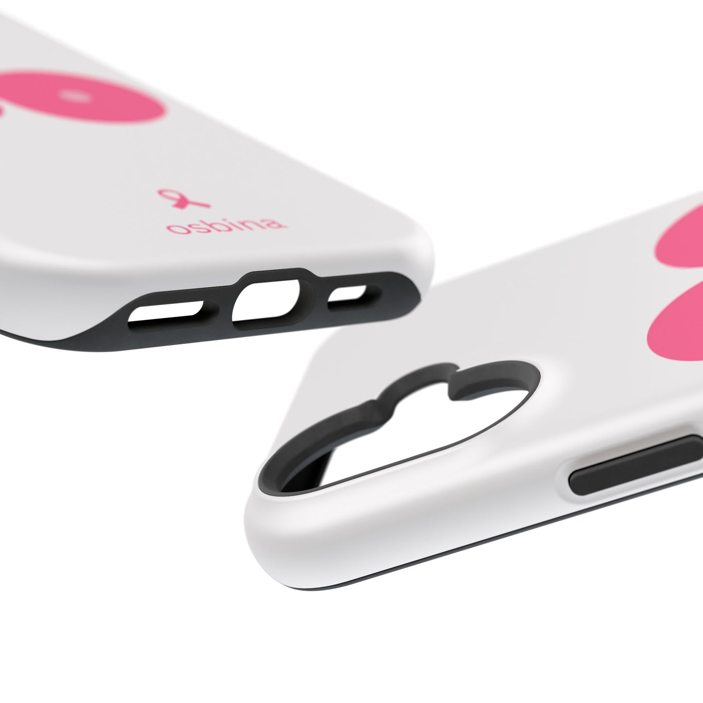 osbina |  MagSafe compatible for iPhone | Limited Edition The Check Your Tatas Case in Light Pink + Soft Pink + Hot Pink | The Pink October Collection | Inspired By
