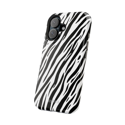 osbina | MagSafe Compatible for iPhone | The Bengal Bold Stripe Case in White + Black | The Season Collective