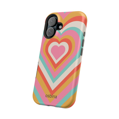osbina | MagSafe compatible for iPhone | Heart Nouveau Phone Case | Modern Muse Collection