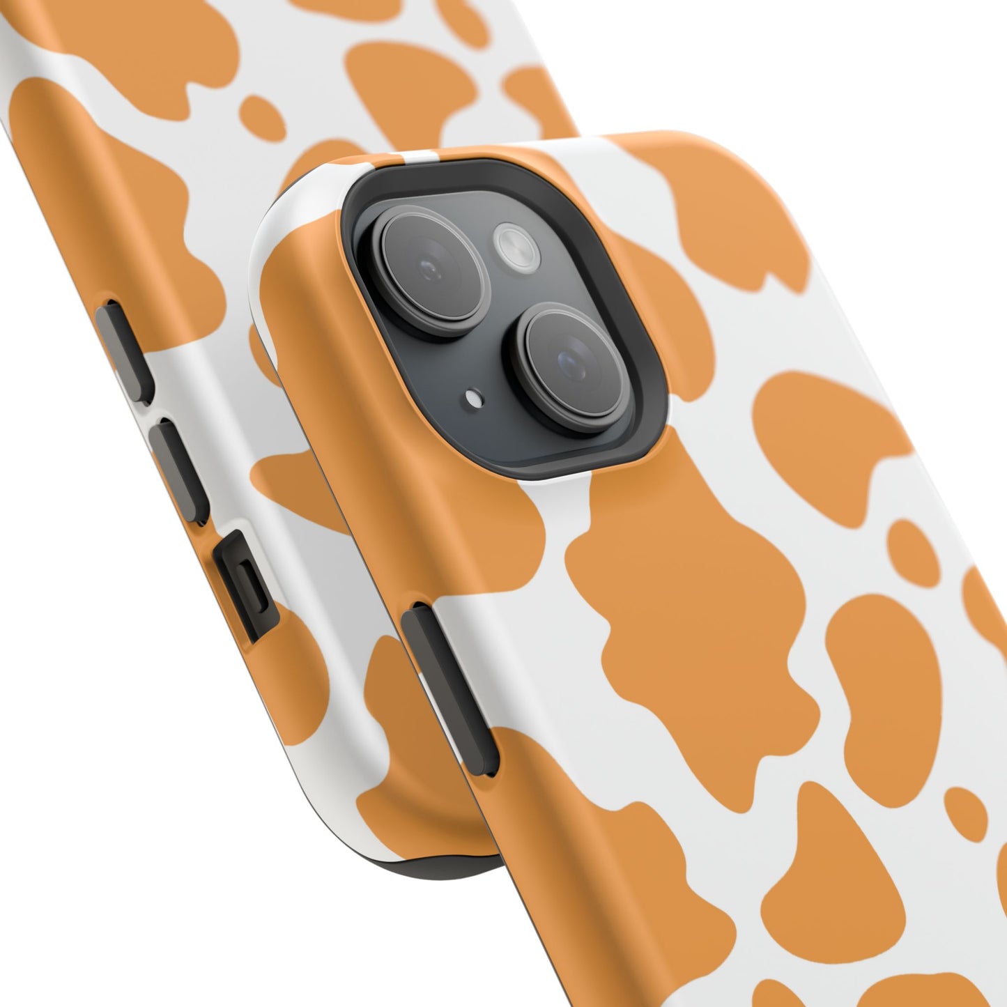 osbina | MagSafe Compatible for iPhone | Holy Cow, It’s Chic — The Orange Cow Print Case | The Season Collective