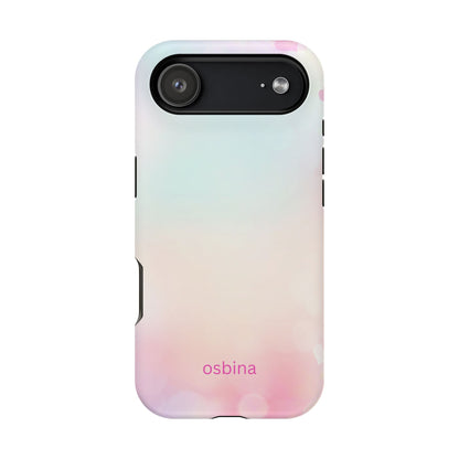 osbina | MagSafe compatible for iPhone | The Cotton Candy Hearts Case | YAYOU Collection Supporting Shine Like Sable