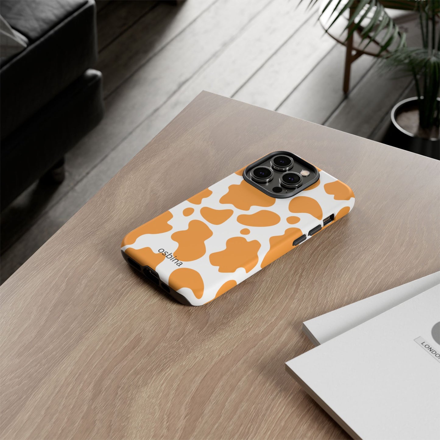 osbina | Holy Cow, It’s Chic — The Orange Cow Print Case | The Season Collective