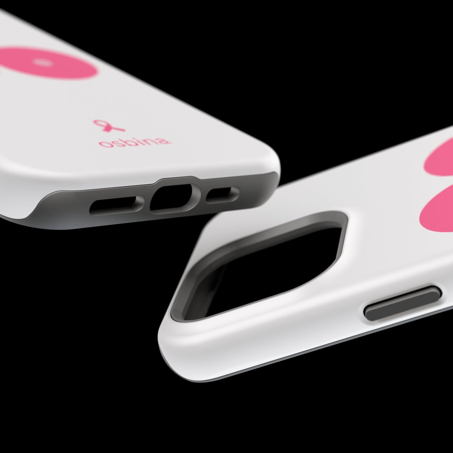 osbina |  MagSafe compatible for iPhone | Limited Edition The Check Your Tatas Case in Light Pink + Soft Pink + Hot Pink | The Pink October Collection | Inspired By
