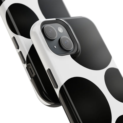 osbina | MagSafe compatible for iPhone | The Noir Bubbles Phone Case | Modern Muse Collection