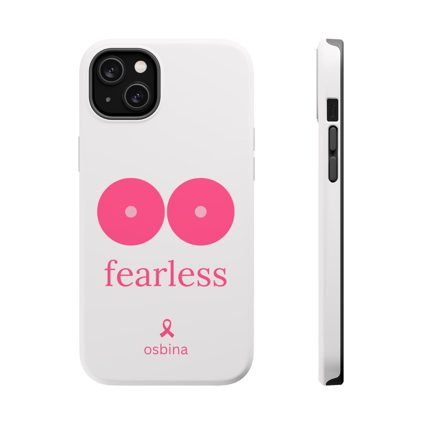 osbina |  MagSafe compatible for iPhone | Limited Edition The Fearless Tatas Case in Light Pink + Soft Pink + Hot Pink | The Pink October Collection | Inspired By