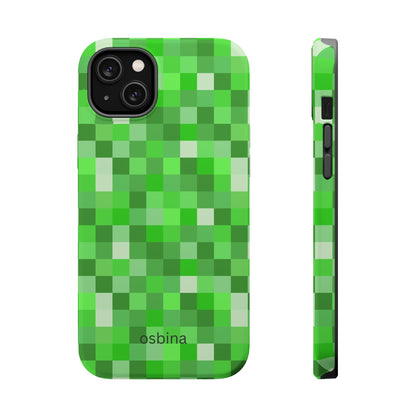 osbina | MagSafe compatible for iPhone | Mosaic Viridis Phone Case | Color Edit Collection
