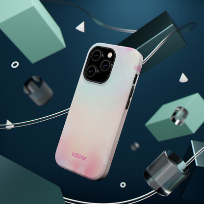 osbina | MagSafe compatible for iPhone | The Cotton Candy Hearts Case | YAYOU Collection Supporting Shine Like Sable
