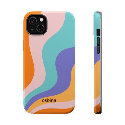osbina | MagSafe compatible for iPhone | Retro Nouveau Phone Case | Modern Muse Collection