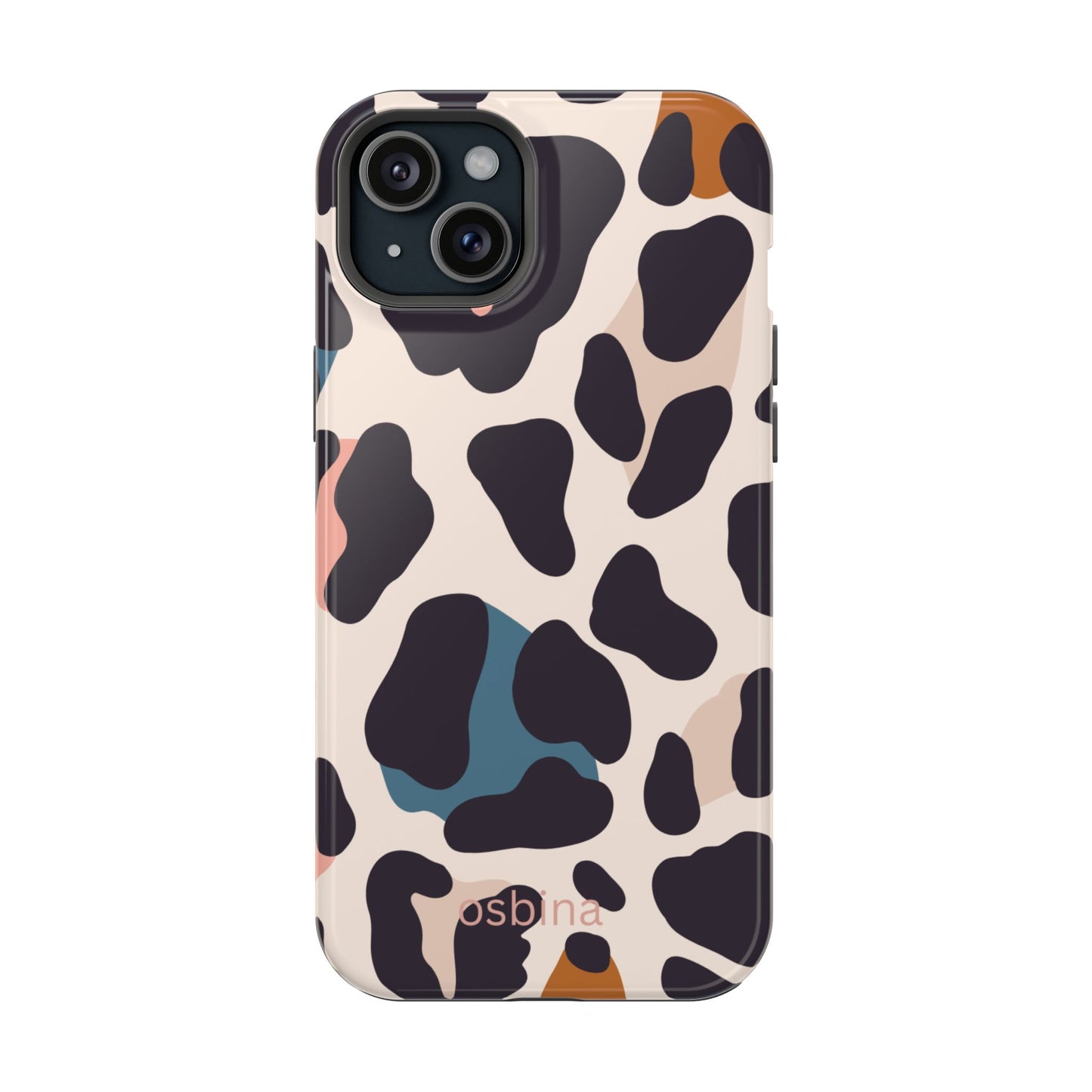 osbina | MagSafe compatible for iPhone | Leopard Luxe Color Pop Leopard Print Phone Case | Modern Muse Collection