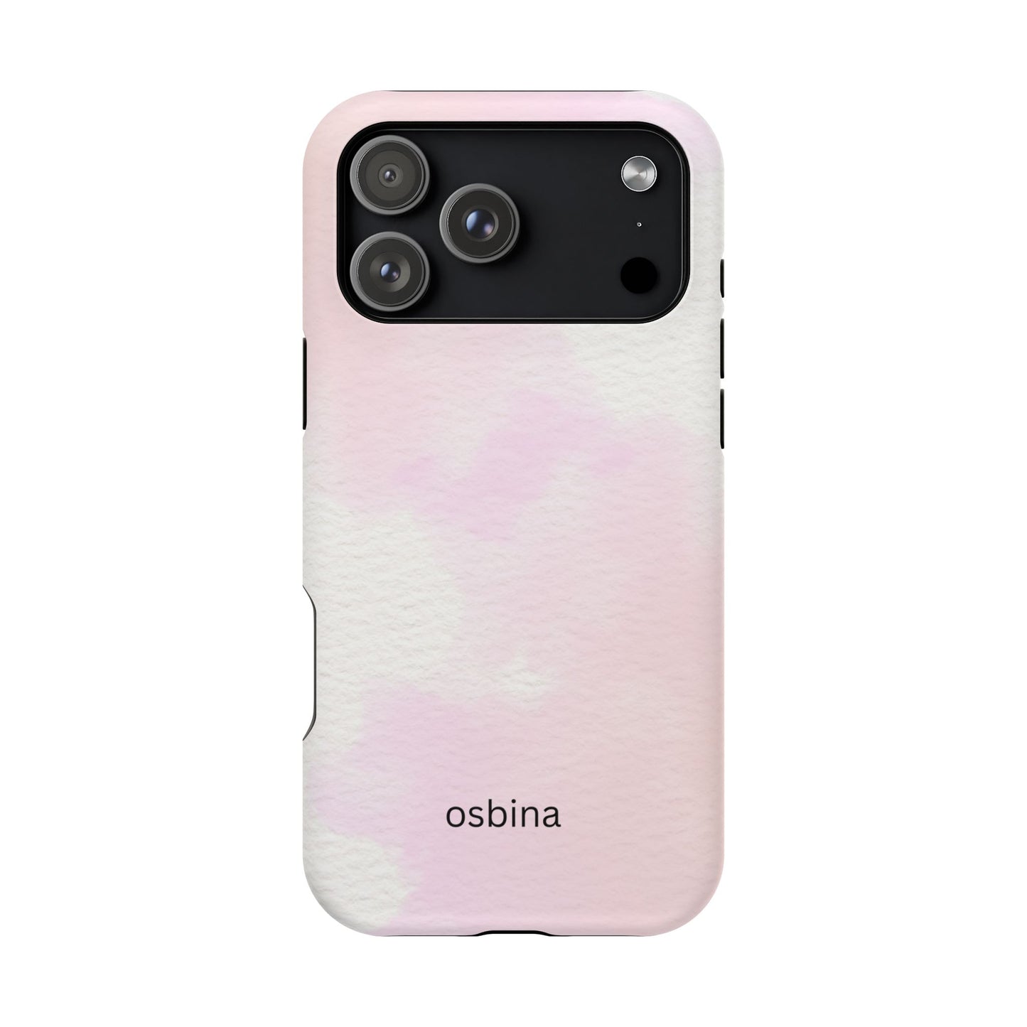 osbina | MagSafe compatible for iPhone | Pink Cotton Cloud Phone Case | Modern Muse Collection