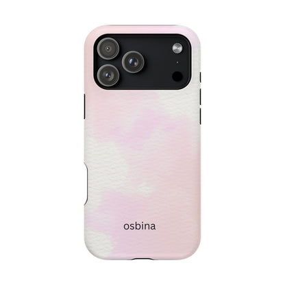 osbina | MagSafe compatible for iPhone | Pink Cotton Cloud Phone Case | Modern Muse Collection