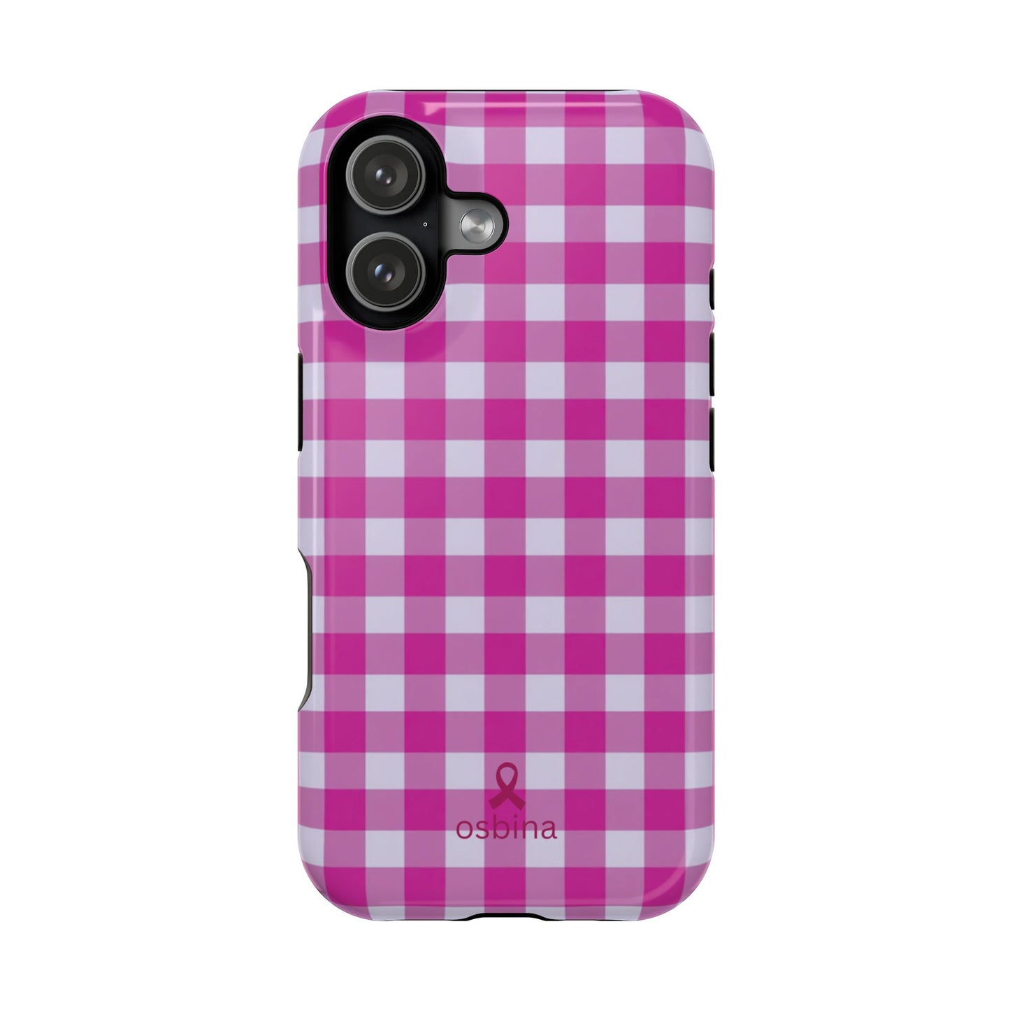 YAYOU The Pink Gingham Designer Case | osbina