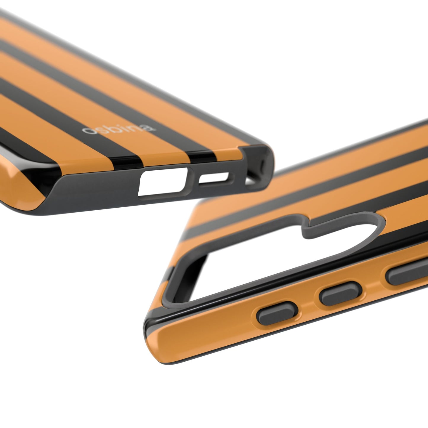 osbina | The Statement Stripe Case in Black + Orange | The Season Collective