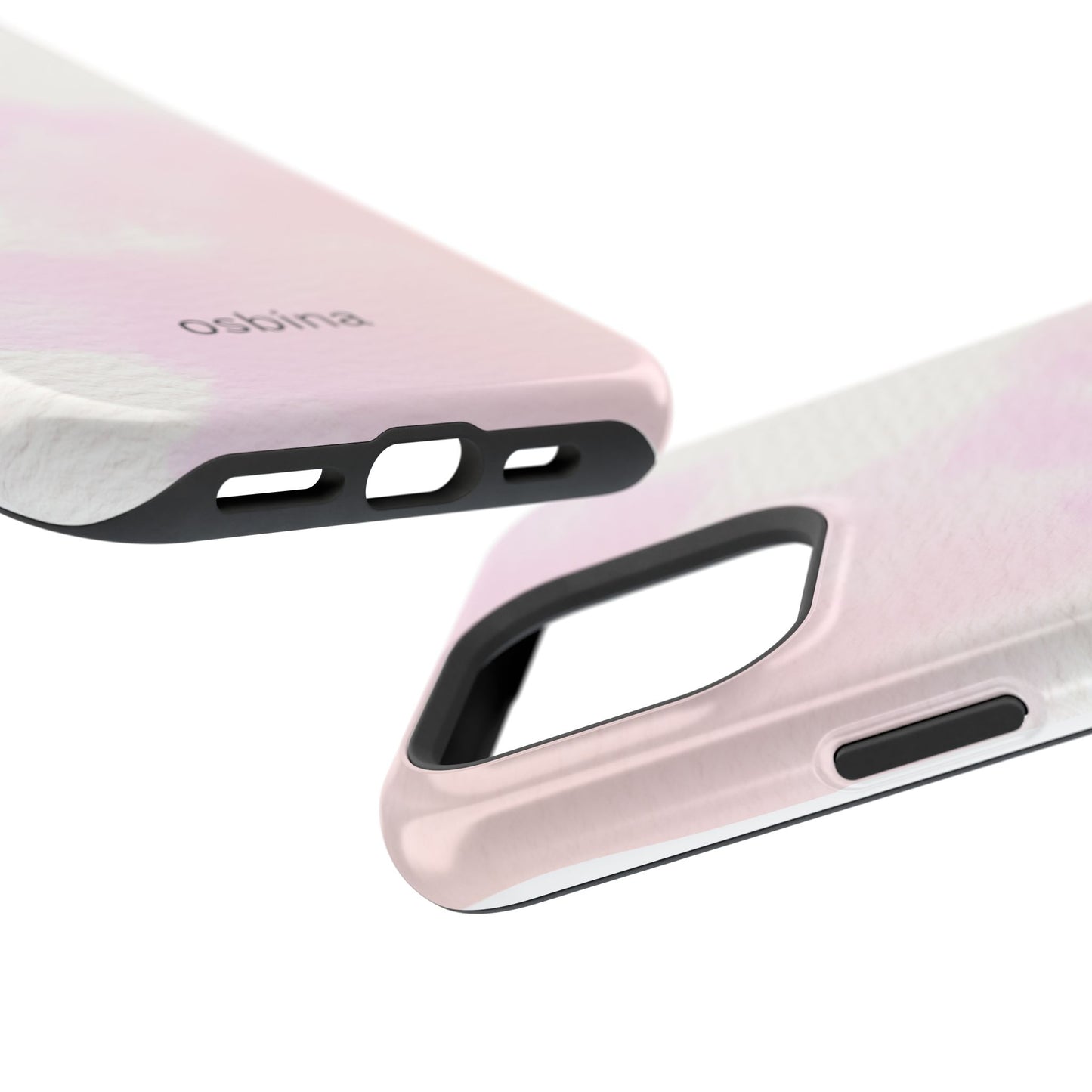 osbina | MagSafe compatible for iPhone | Pink Cotton Cloud Phone Case | Modern Muse Collection
