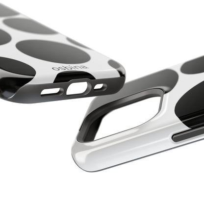 osbina | MagSafe compatible for iPhone | The Noir Bubbles Phone Case | Modern Muse Collection