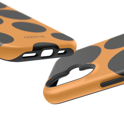 osbina | MagSafe Compatible for iPhone | The Bubble Statement Case in Orange + Black | The Season Collective