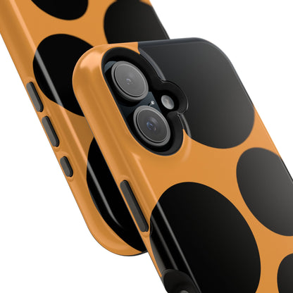 osbina | MagSafe Compatible for iPhone | The Bubble Statement Case in Orange + Black | The Season Collective