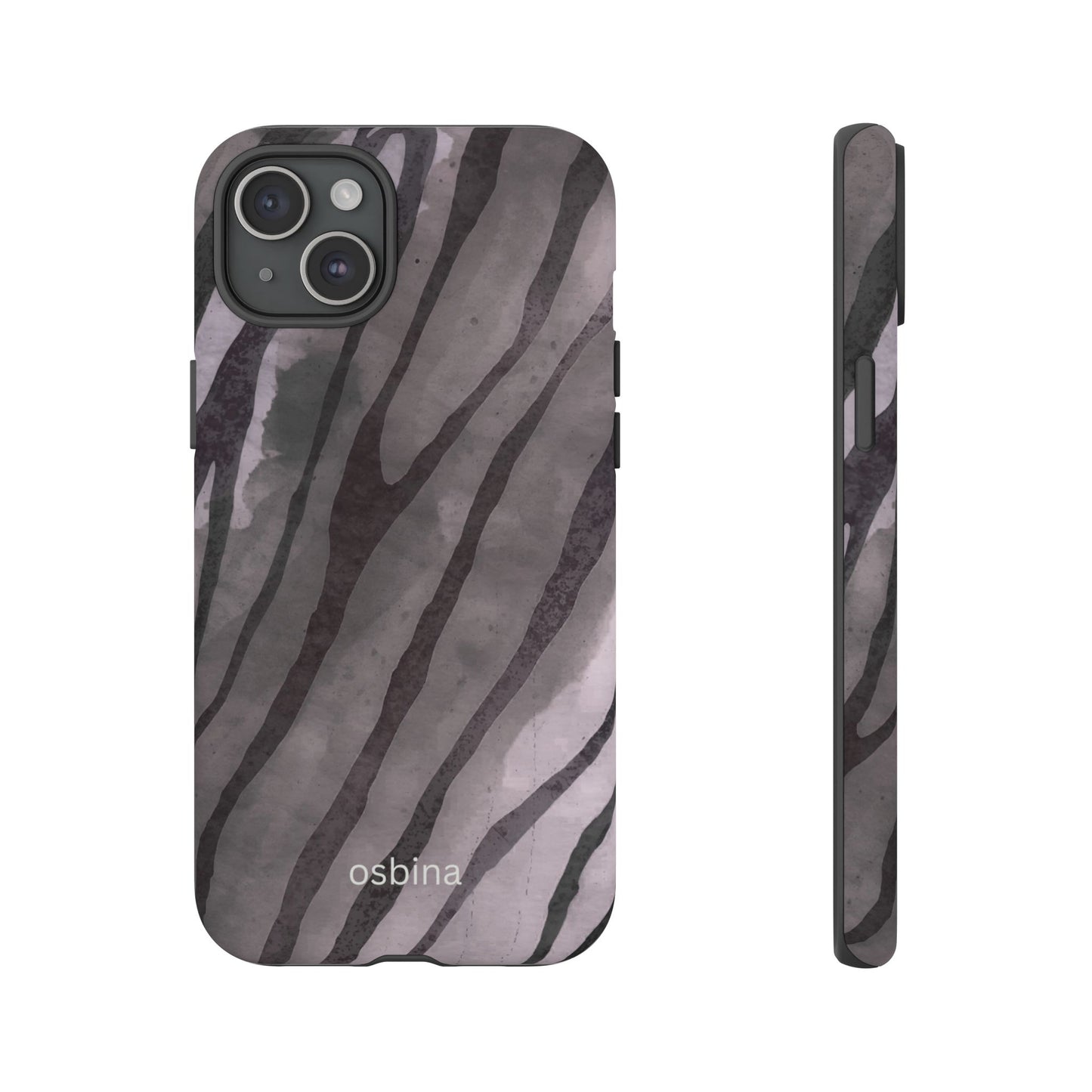 osbina | Stripes on Point — The Muted Gray + Black Tiger Case | The Season Collective