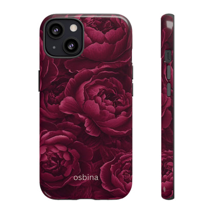 osbina | The Burgundy Peony Designer Case
