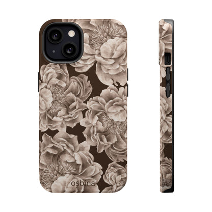 osbina | MagSafe for iPhone | Peony Espresso Designer Case