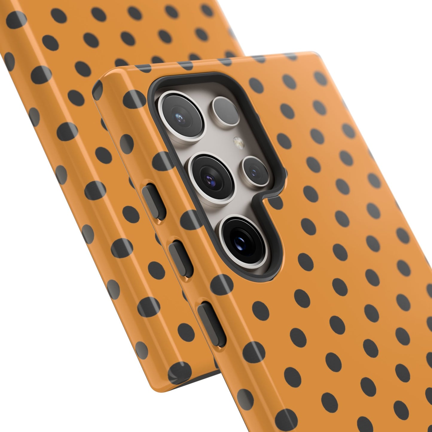 osbina | Spot On Chic — The Orange + Black Polka Dot Case | The Season Collective