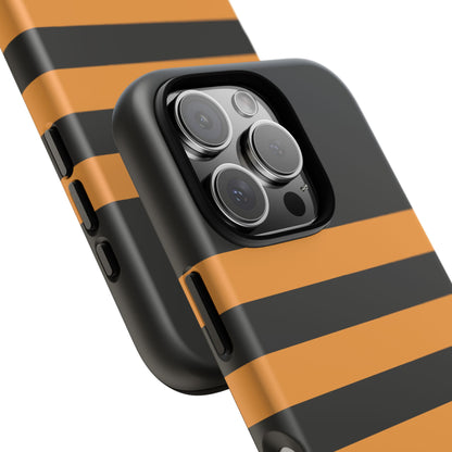 osbina | The Horizon Stripe Case in Black + Orange | The Season Collective