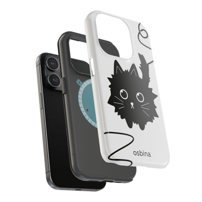 osbina | MagSafe compatible for iPhone | Midnight Couture Cat Phone Case | Season Collective Collection