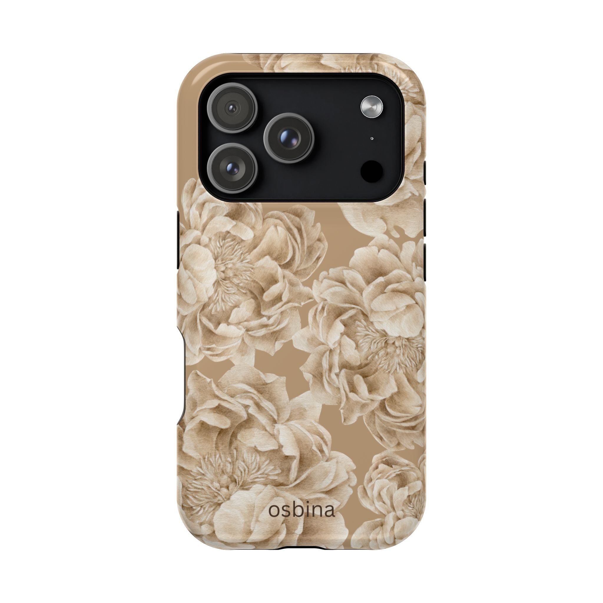 osbina | MagSafe for iPhone | Peony Latte Designer Case