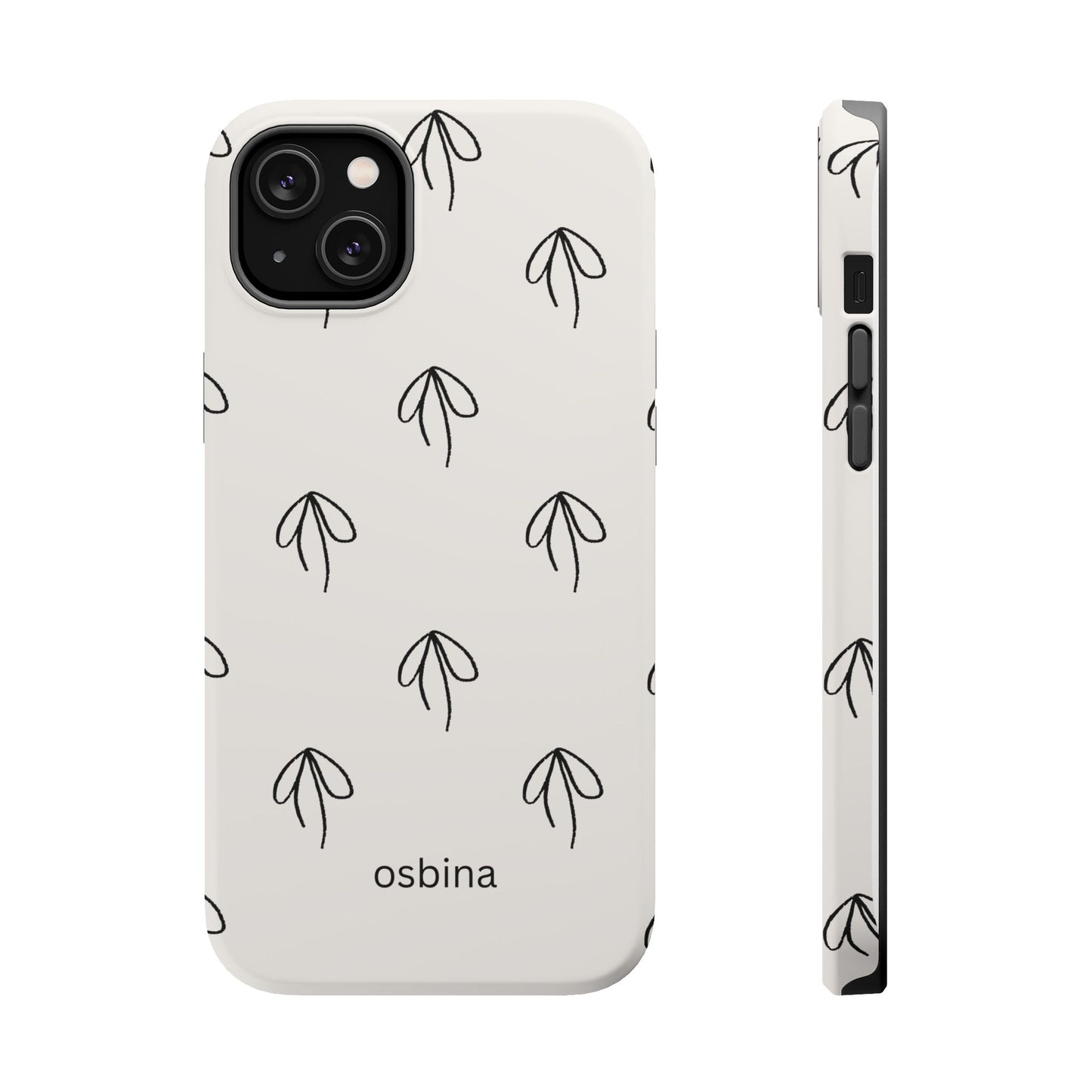 osbina | MagSafe compatible for iPhone | Linéa Flora Minimalistic Flower Phone Case | Modern Muse Collection