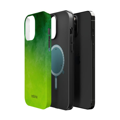 osbina | MagSafe compatible for iPhone | The Verde Glow Phone Case | Color Edit Collection