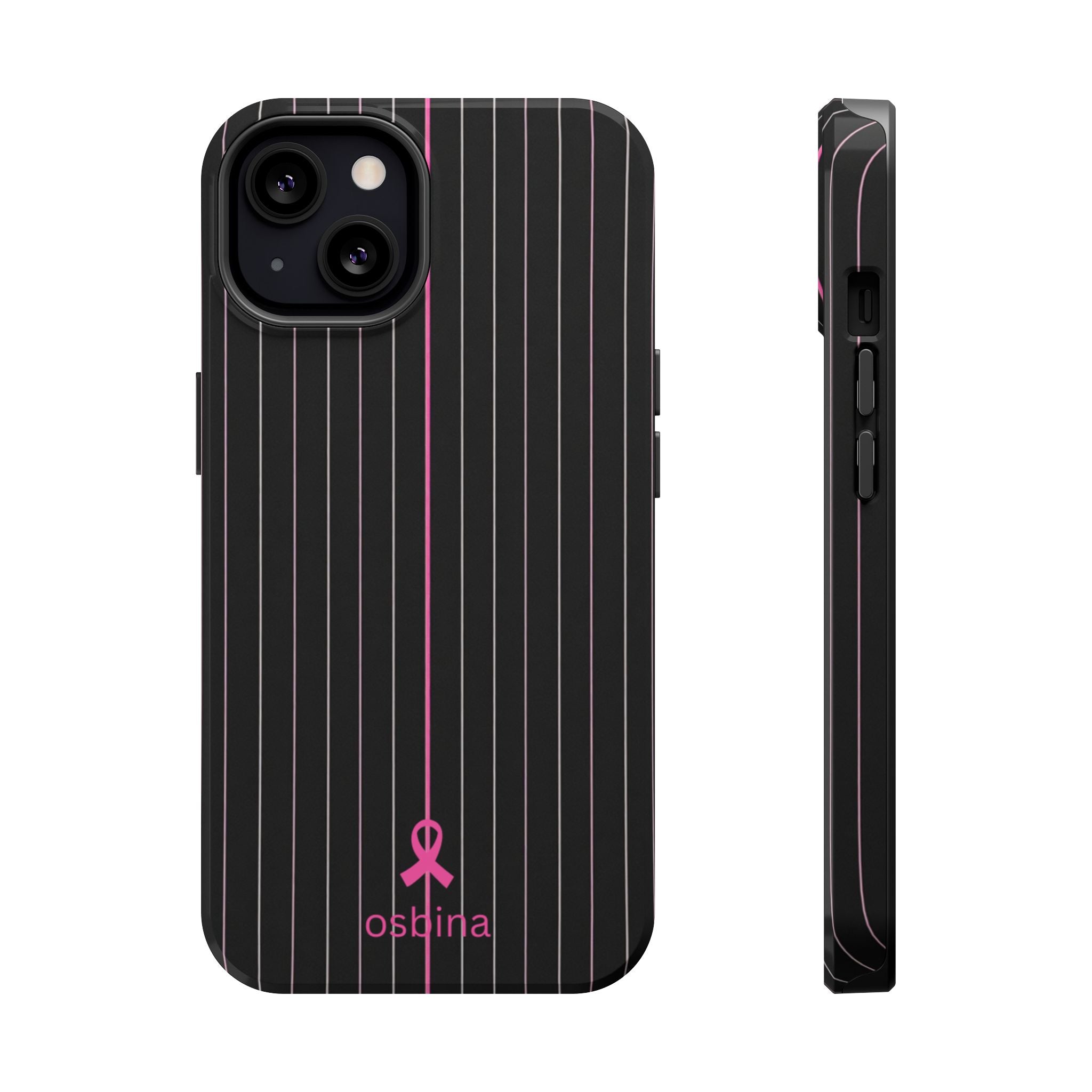 YAYOU The Pink Pinstripe Designer Case | osbina