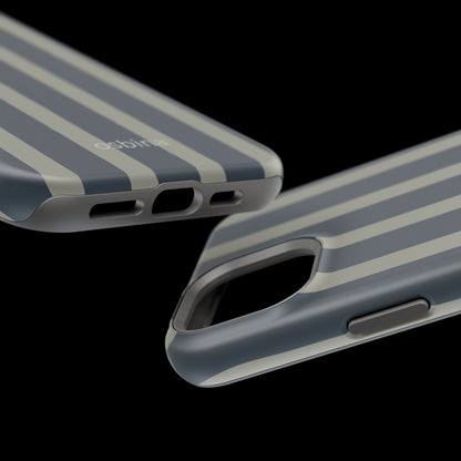osbina | MagSafe compatible for iPhone | Grayhaven Navy & Gray Sophisticated Phone Case | Modern Muse Collection
