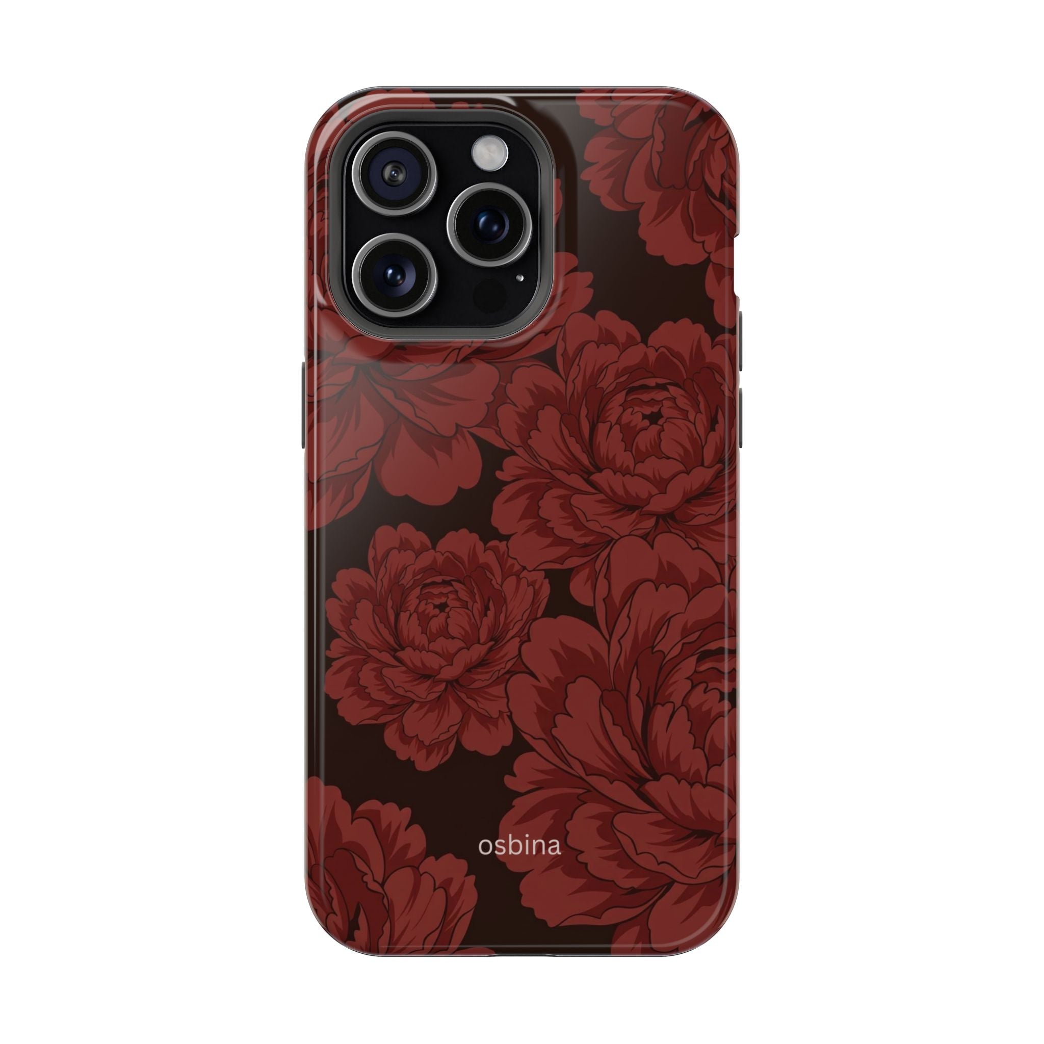 osbina | Oxblood Peony Designer Case
