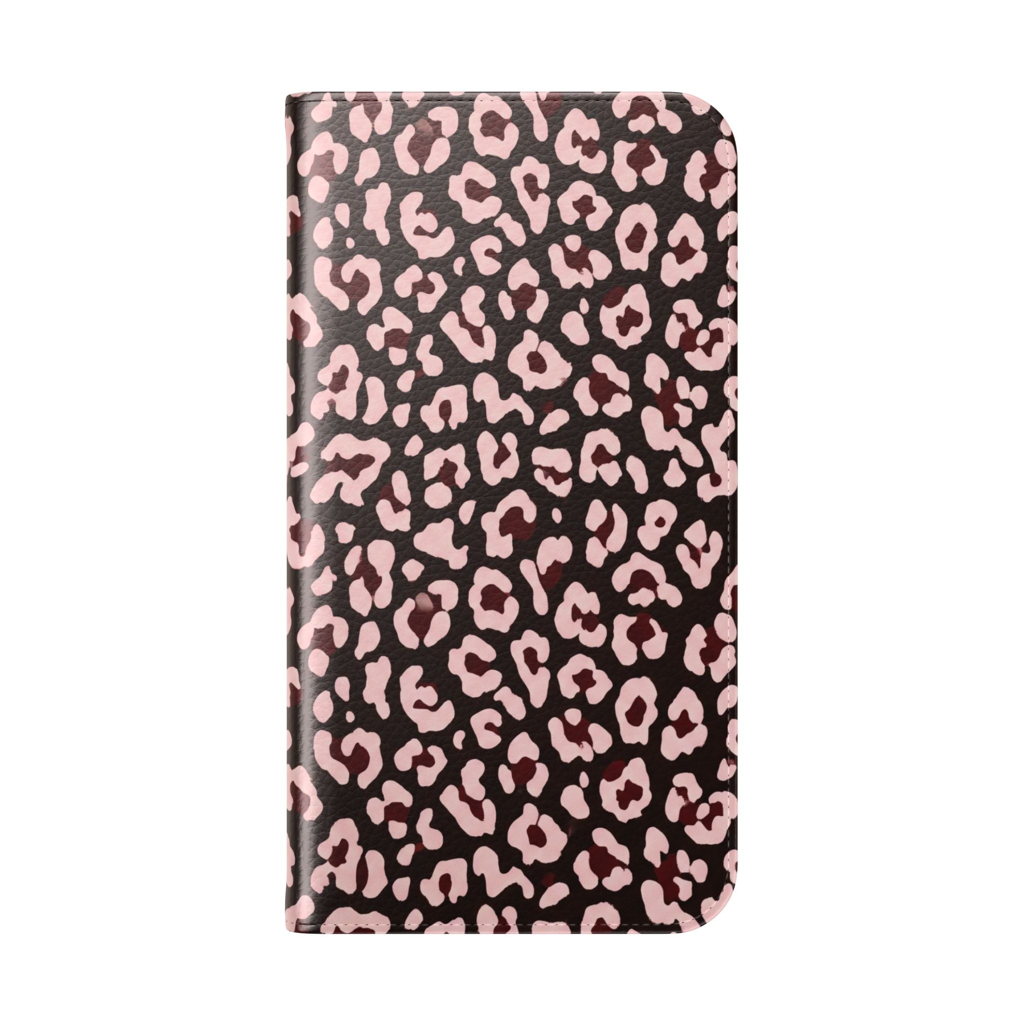 osbina | Wallet Flip Case for iPhone & Samsung | Chocolate Pink Leopard