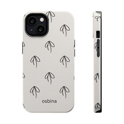 osbina | MagSafe compatible for iPhone | Linéa Flora Minimalistic Flower Phone Case | Modern Muse Collection