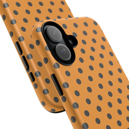 osbina | Spot On Chic — The Orange + Black Polka Dot Case | The Season Collective