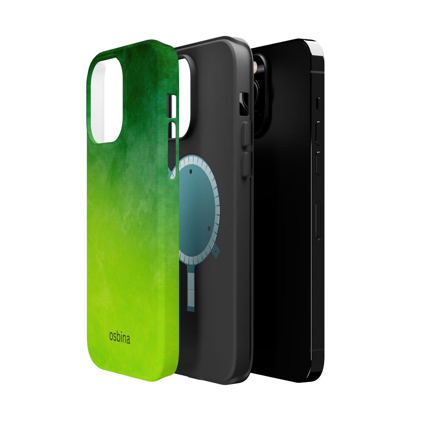 osbina | MagSafe compatible for iPhone | The Verde Glow Phone Case | Color Edit Collection