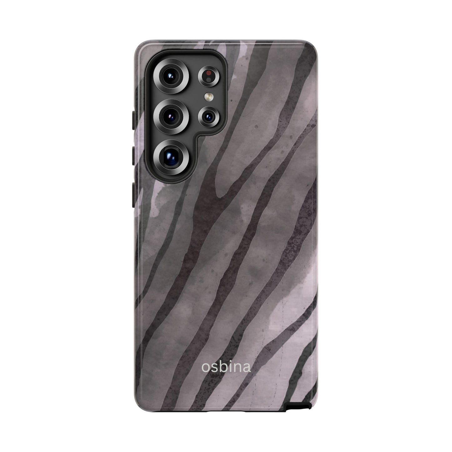 osbina | Stripes on Point — The Muted Gray + Black Tiger Case | The Season Collective