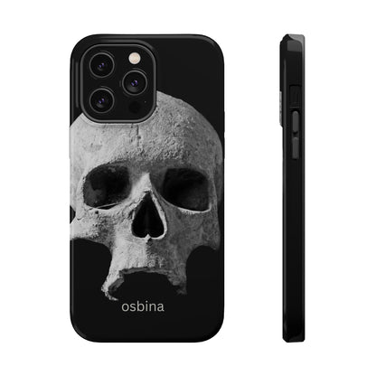 osbina | MagSafe compatible for iPhone | White Skull Phone Case | Season Collective Collection