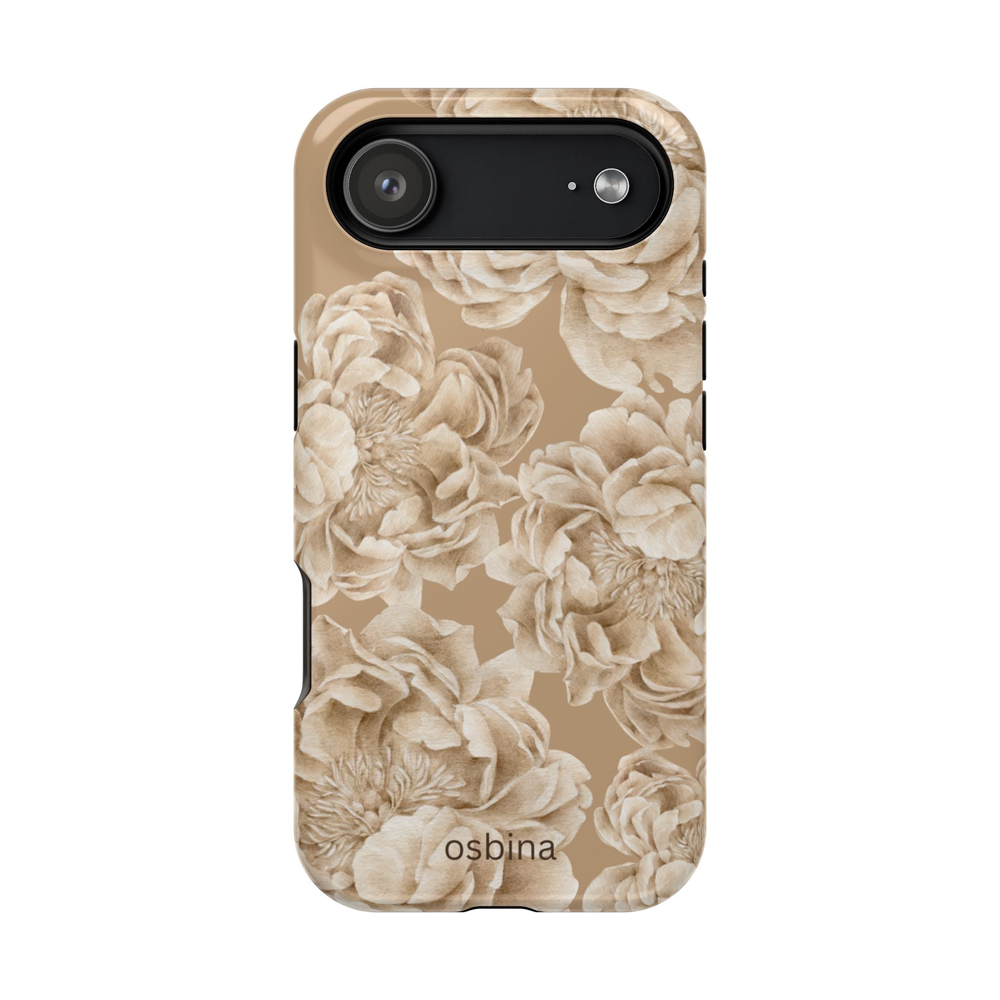 osbina | MagSafe for iPhone | Peony Latte Designer Case