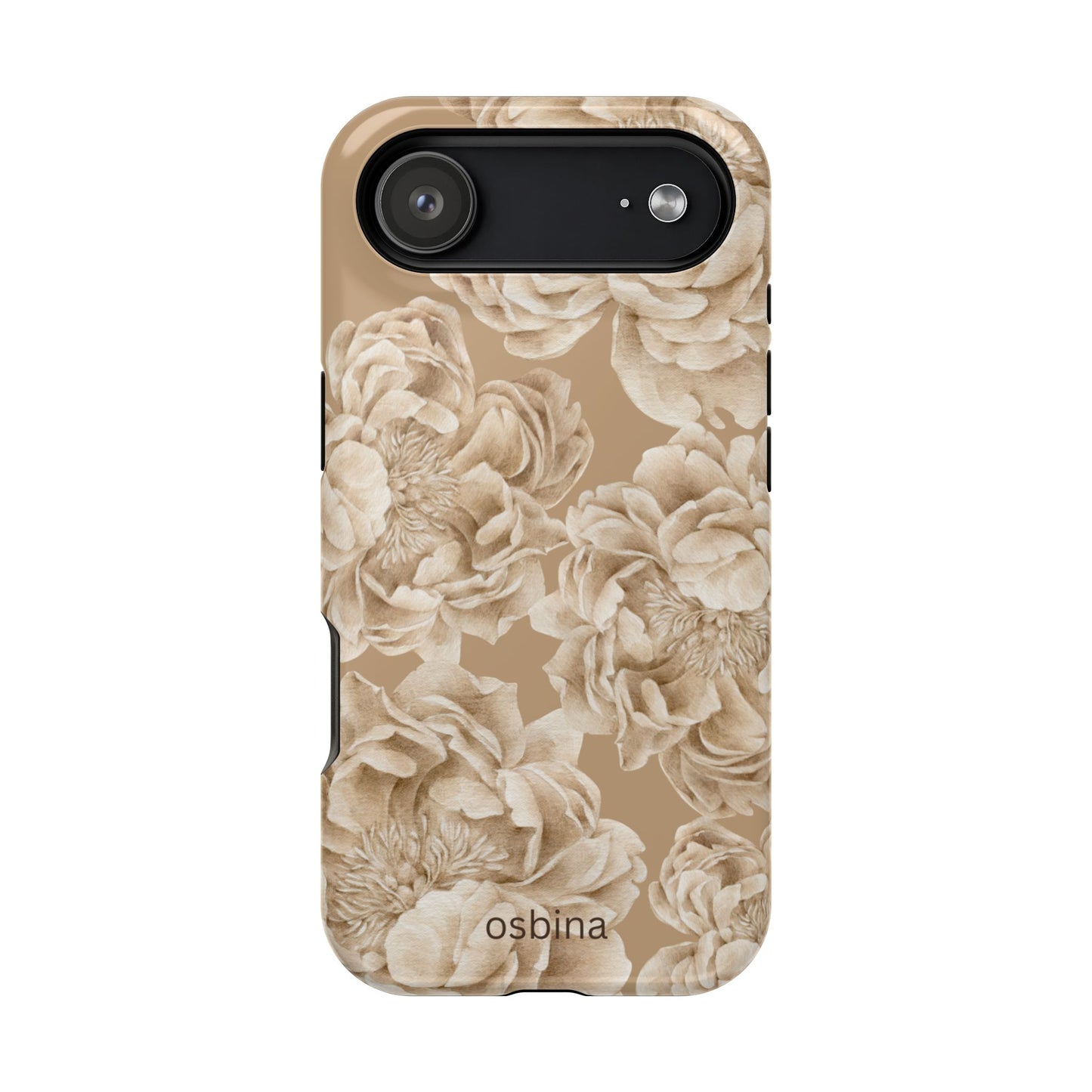 osbina | MagSafe for iPhone | Peony Latte Designer Case