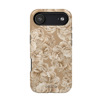 osbina | MagSafe for iPhone | Peony Latte Designer Case