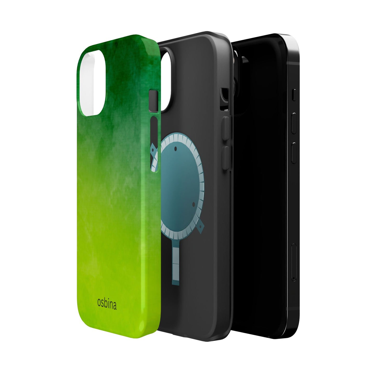 osbina | MagSafe compatible for iPhone | The Verde Glow Phone Case | Color Edit Collection