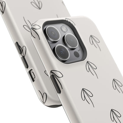 osbina | MagSafe compatible for iPhone | Linéa Flora Minimalistic Flower Phone Case | Modern Muse Collection